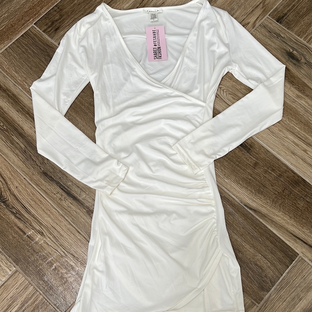 Fashion Effect Long Sleeve White dress